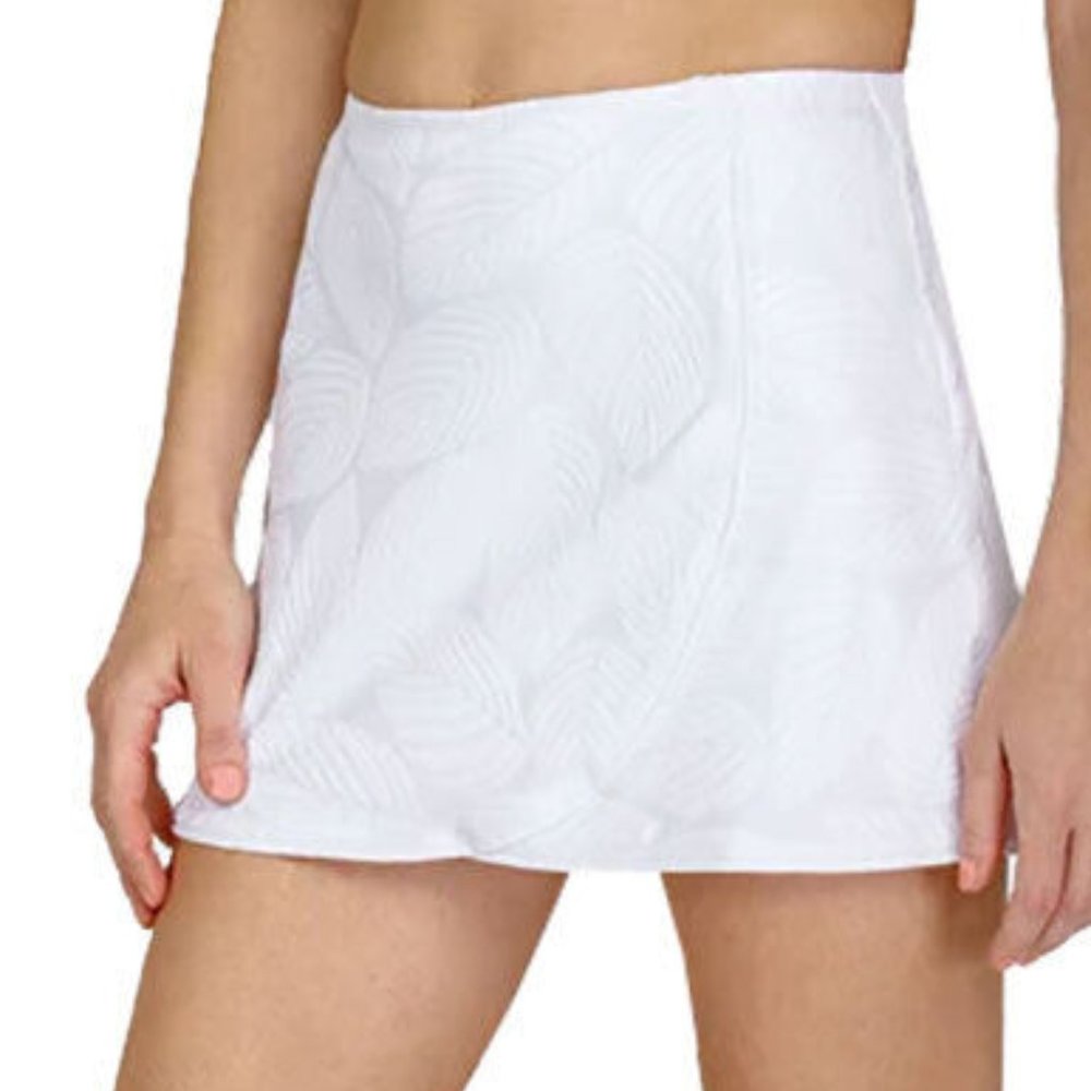 Tail Women`s Faux Wrap Tennis Skort Fading Leaves white sz XS